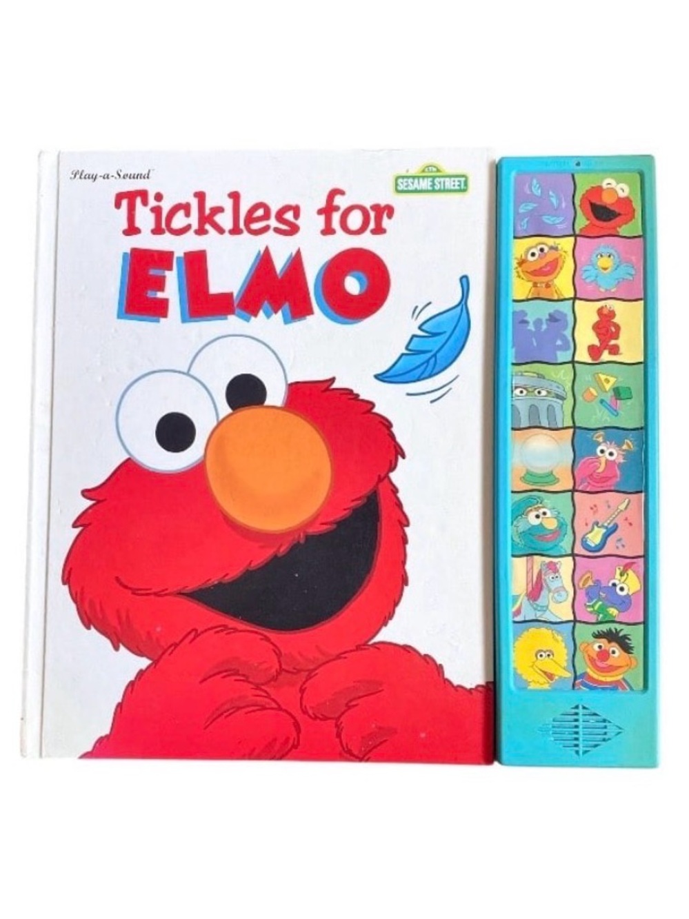 Vintage 1997 Tickles for Elmo" Play-a-Sound book by Publications International